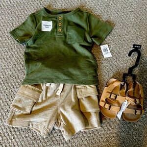 Old Navy 6-12 month outfit with sandals
